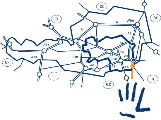 Anfahrt nach Loipersdorf